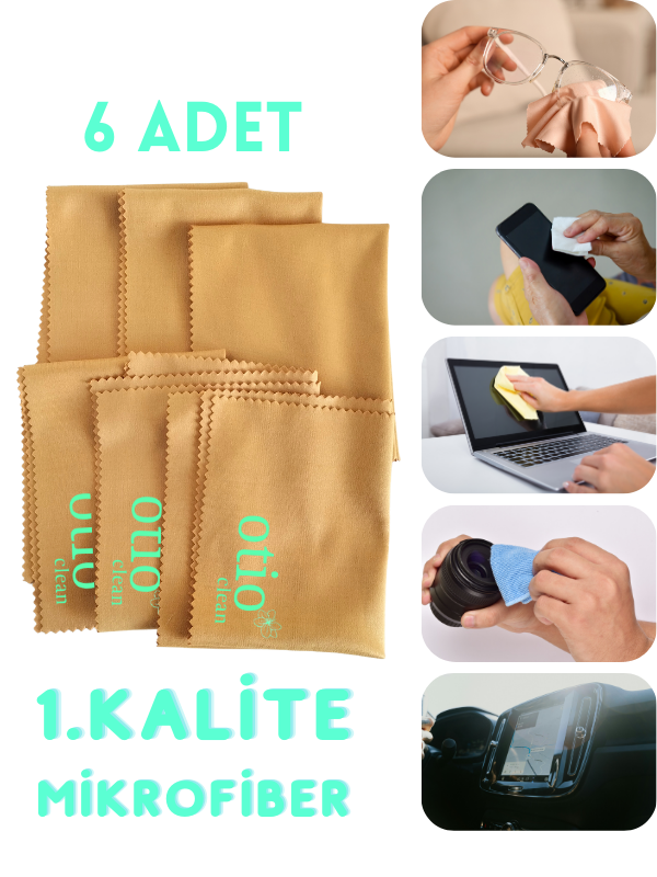 Mikrofiber Gözlük ve Ekran Temizleme Mendili, Tüy Bırakmaz A Kalite Temizlik Bezi