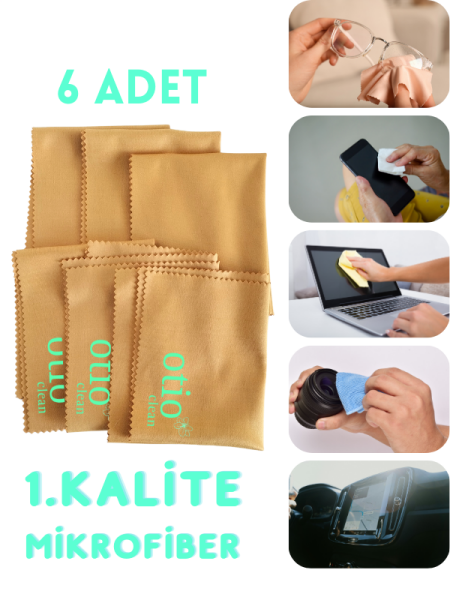 Mikrofiber Gözlük ve Ekran Temizleme Mendili, Tüy Bırakmaz A Kalite Temizlik Bezi