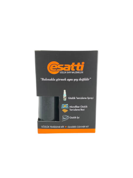 Gözlük Temizleme Seti 2Adet, 30 ml Gözlük Spreyi, Mikrofiber Bez ve Gözlük İpi