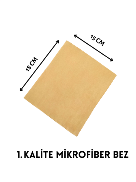 Gözlük ve Ekran Temizleme Spreyi, 100 ML Sprey ve Mikrofiber Bez