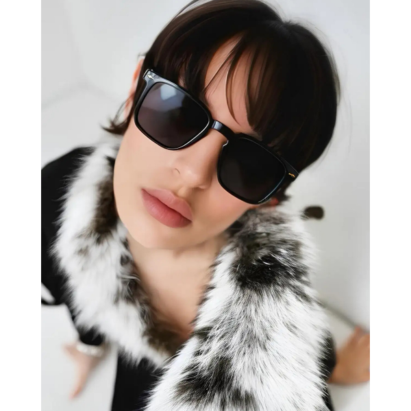 Kare Siyah UV400 Unisex Güneş Gözlüğü
