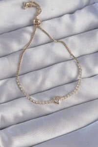 Pirinç Gold Renk Zirkon Taşlı Charm Model Asansörlü Bileklik